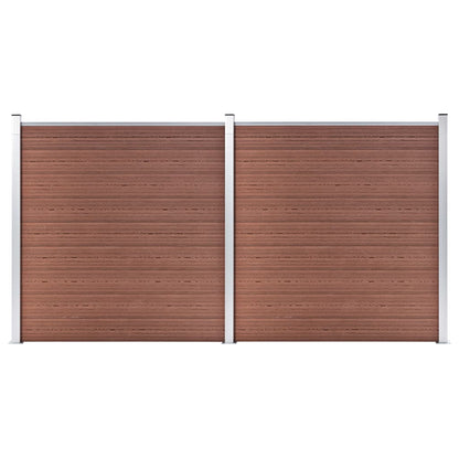 Gartenzaun Wpc 353×186 Cm Braun