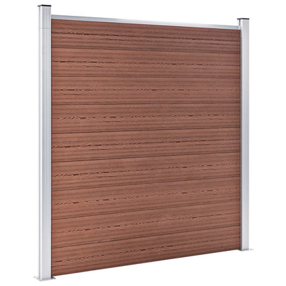 Gartenzaun Wpc 699X186 Cm Braun