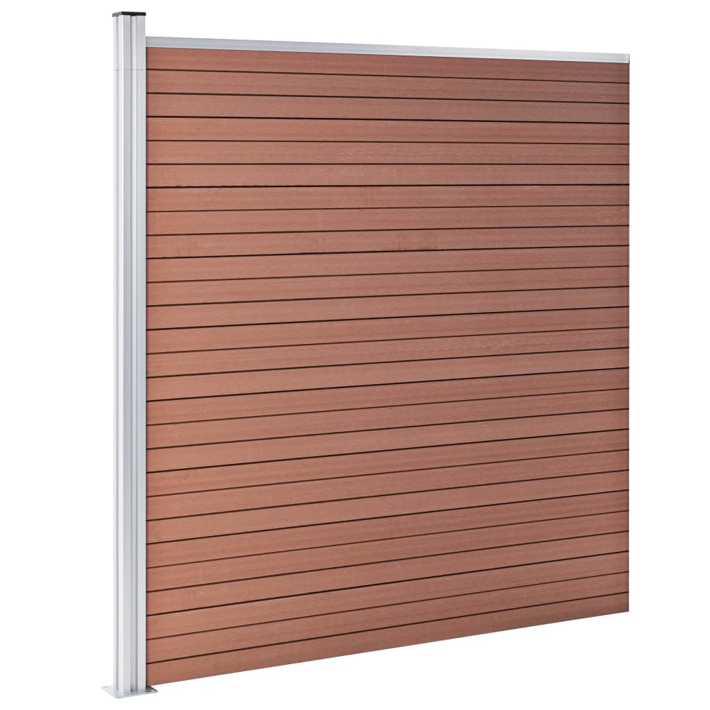 Gartenzaun Wpc 699X186 Cm Braun