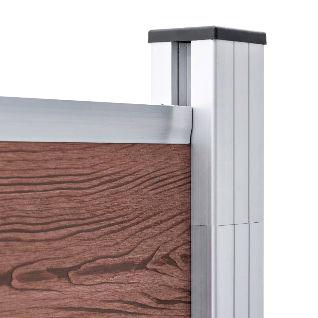 Gartenzaun Wpc 699X186 Cm Braun