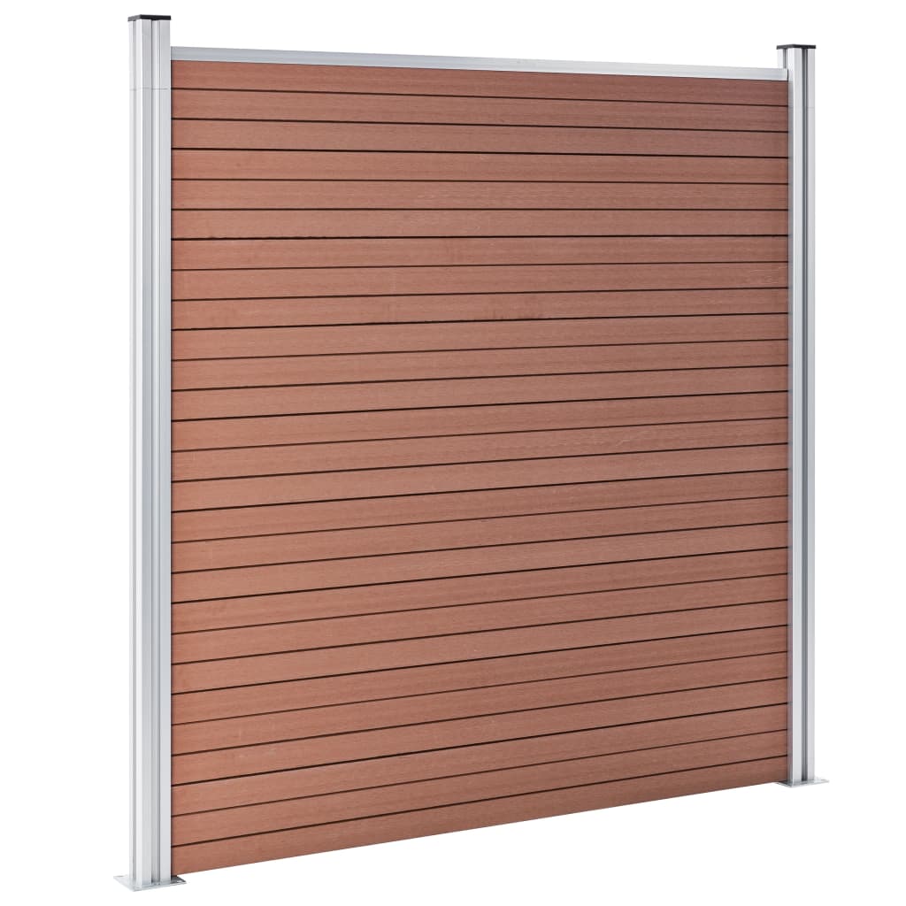 Gartenzaun Wpc 872X186 Cm Braun