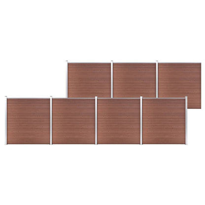 Gartenzaun Wpc 1218X186 Cm Braun