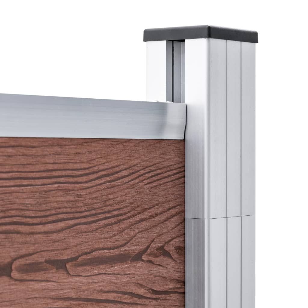 Gartenzaun Wpc 1391X186 Cm Braun