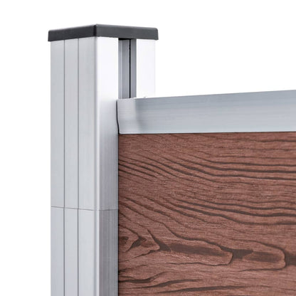 Gartenzaun Wpc 1391X186 Cm Braun