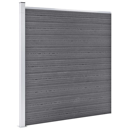 Gartenzaun Wpc 872X186 Cm Grau