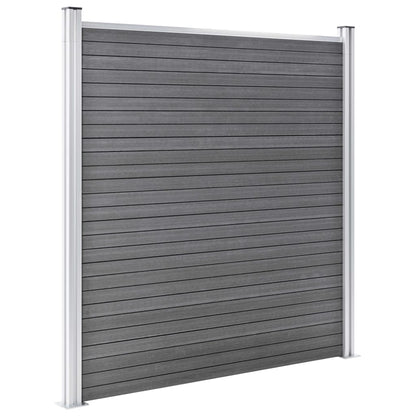 Gartenzaun Wpc 872X186 Cm Grau