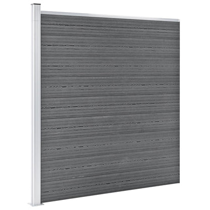Gartenzaun Wpc 1564X186 Cm Grau