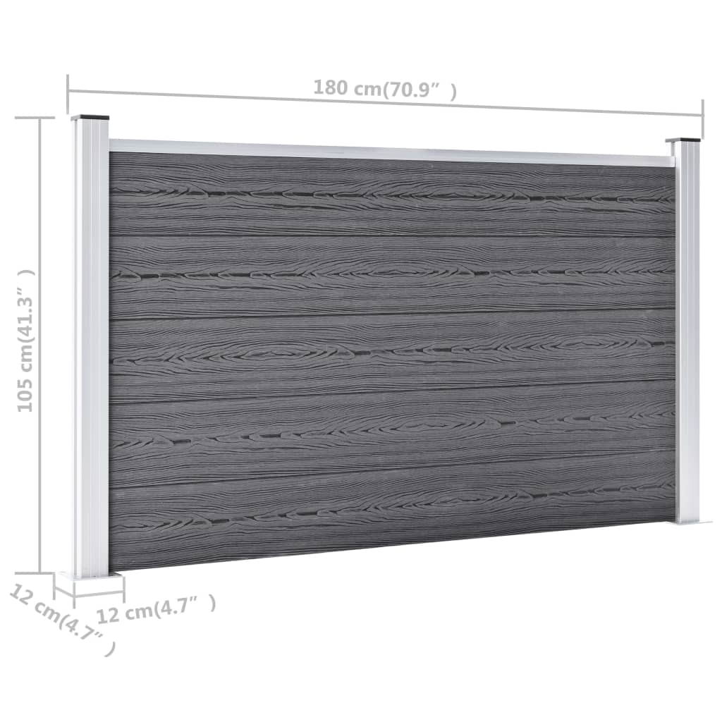 Gartenzaun Wpc 526X106 Cm