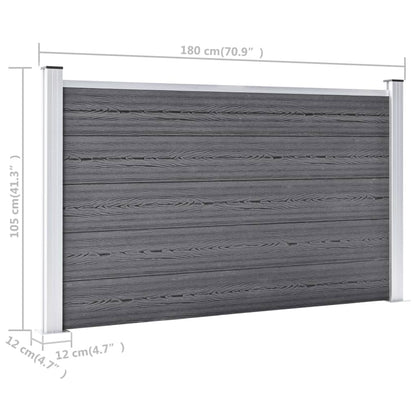 Gartenzaun Wpc 526X106 Cm