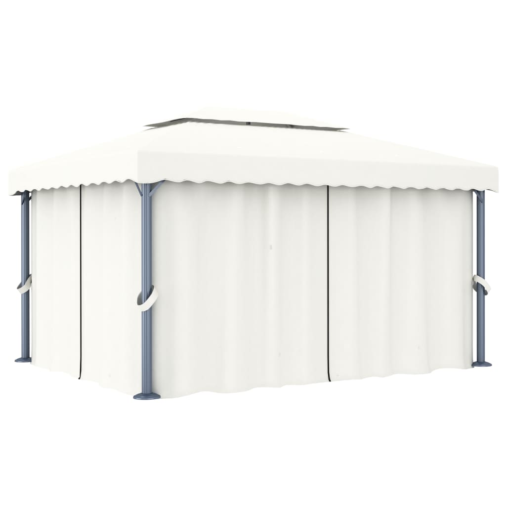 Pavillon Mit Vorhang 3X3 M Aluminium