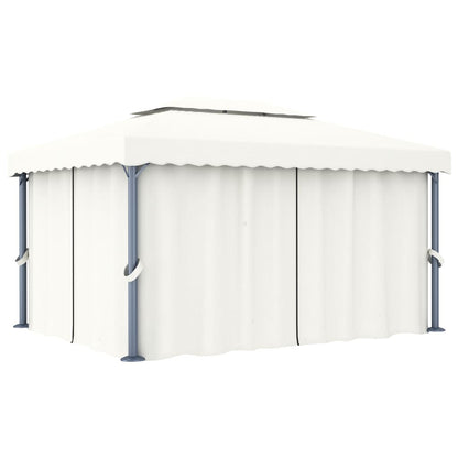 Pavillon Mit Vorhang 3X3 M Aluminium
