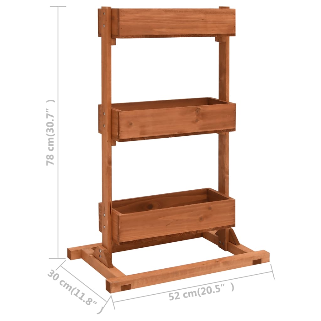 Pflanzkübel 52X30X78 Cm Tannenholz