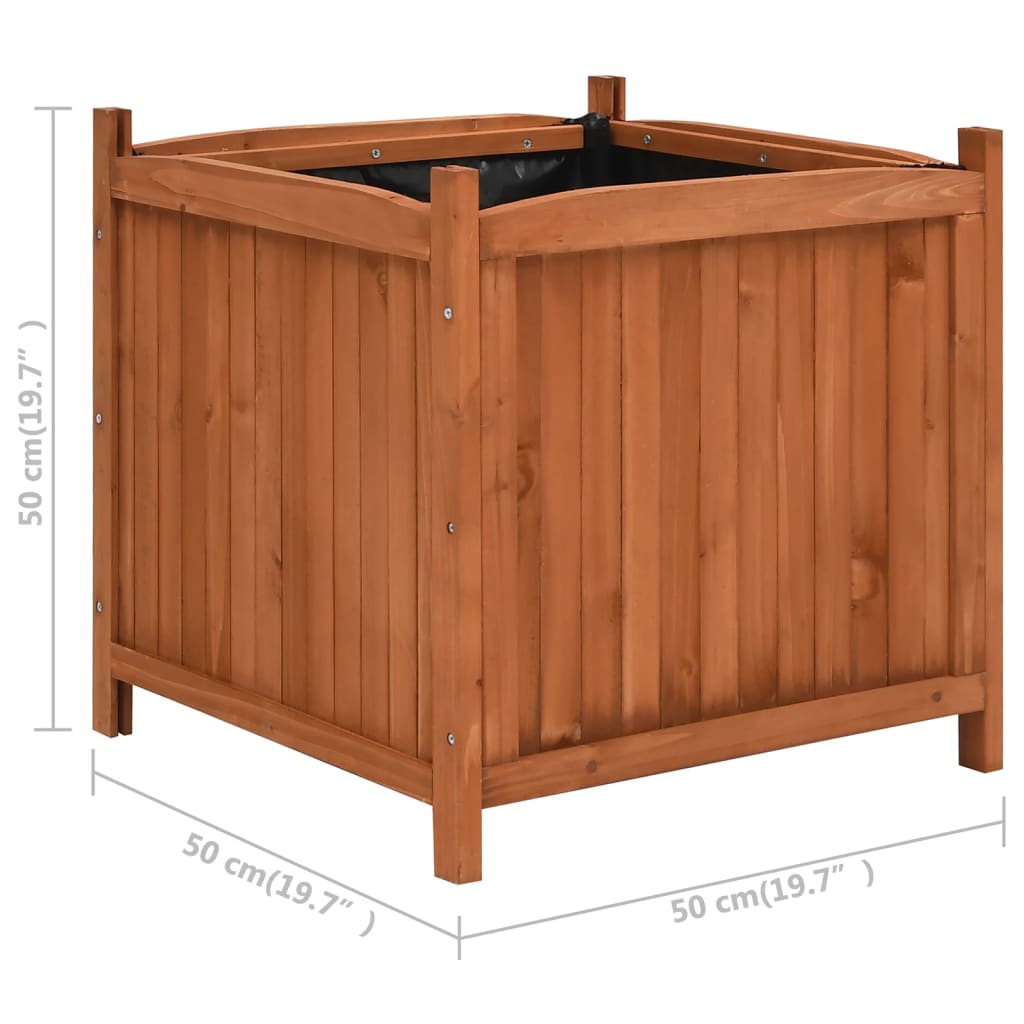 Hochbeete 2 Stk. 50X50X50 Cm Tannenholz