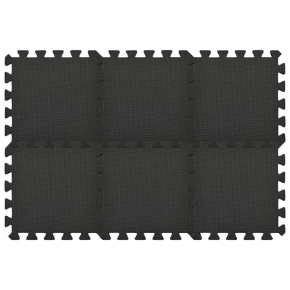 Bodenmatten 54 Stk. 4,86 M² Eva-Schaumstoff Schwarz