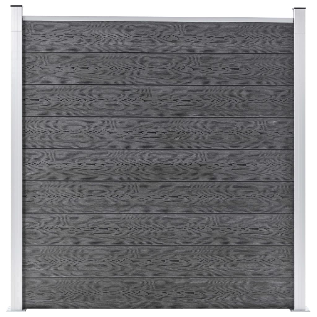 Wpc Zaun-Set 1 Quadrat + 1 Schräge 273X186 Cm Grau