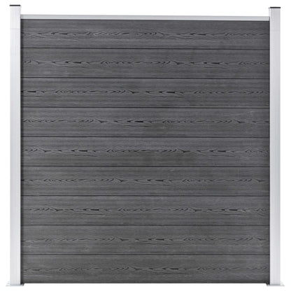 Wpc Zaun-Set 1 Quadrat + 1 Schräge 273X186 Cm Grau