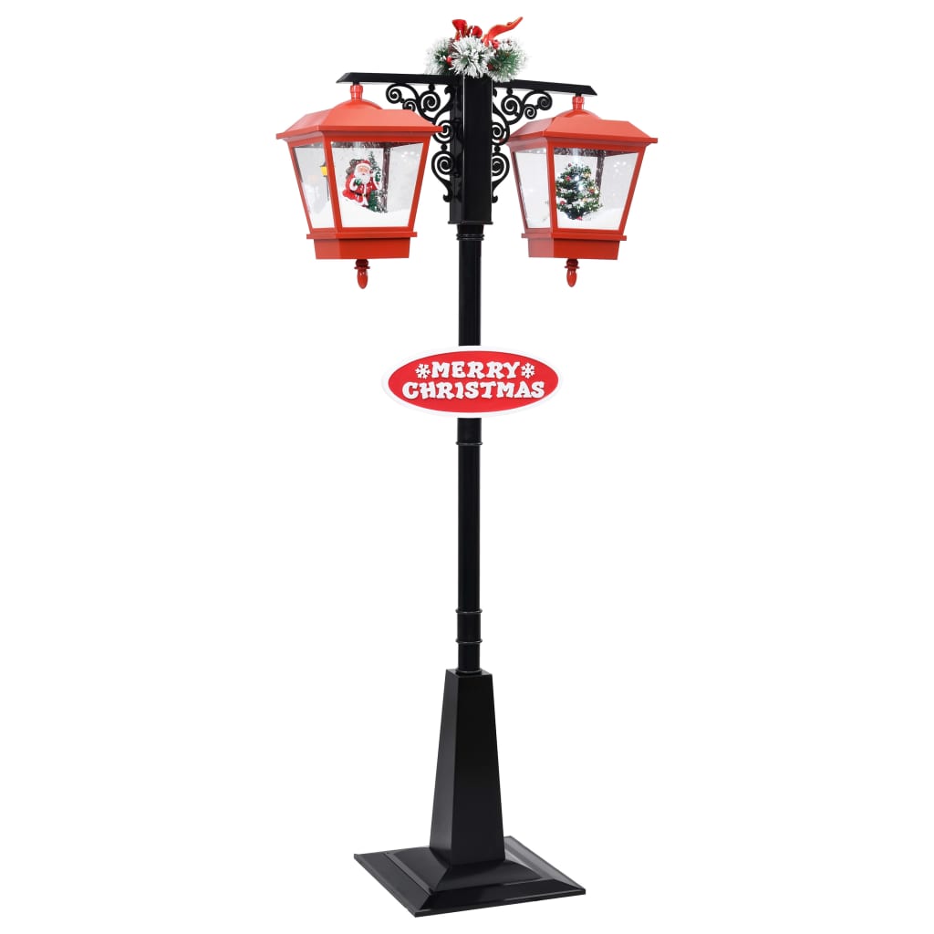 Weihnachts-Straßenlampe Mit Weihnachtsmann 81 X 40 X 188 Cm Pvc