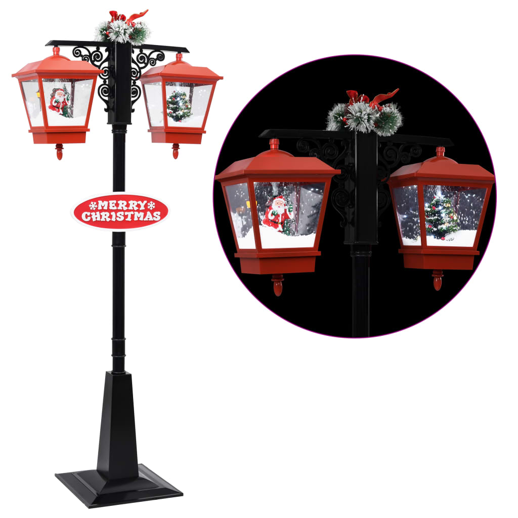 Weihnachts-Straßenlampe Mit Weihnachtsmann 81 X 40 X 188 Cm Pvc