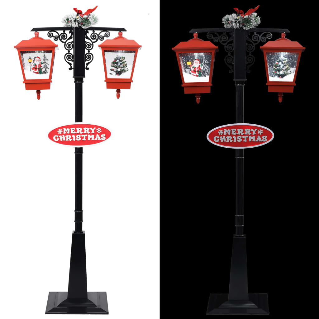 Weihnachts-Straßenlampe Mit Weihnachtsmann 81 X 40 X 188 Cm Pvc