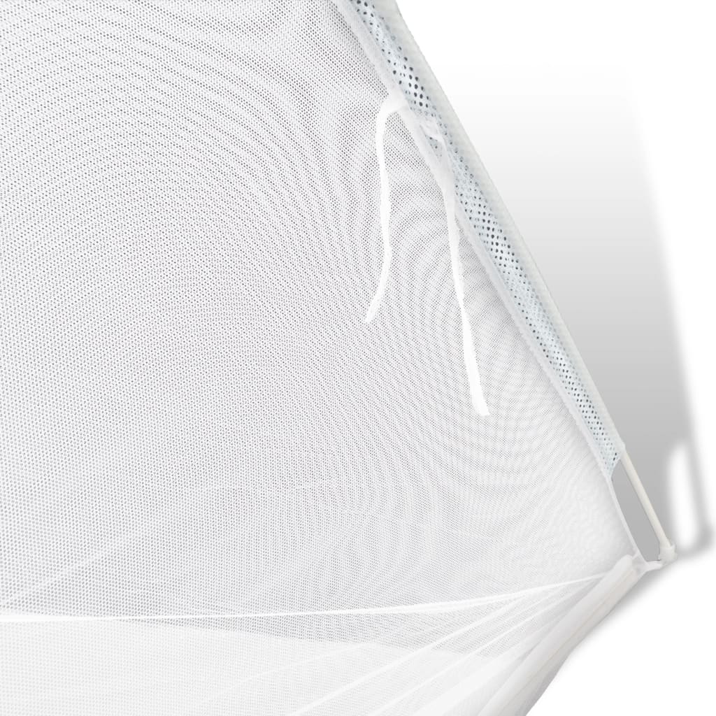 Campingzelt 200×120×130 Cm Fiberglas Weiß
