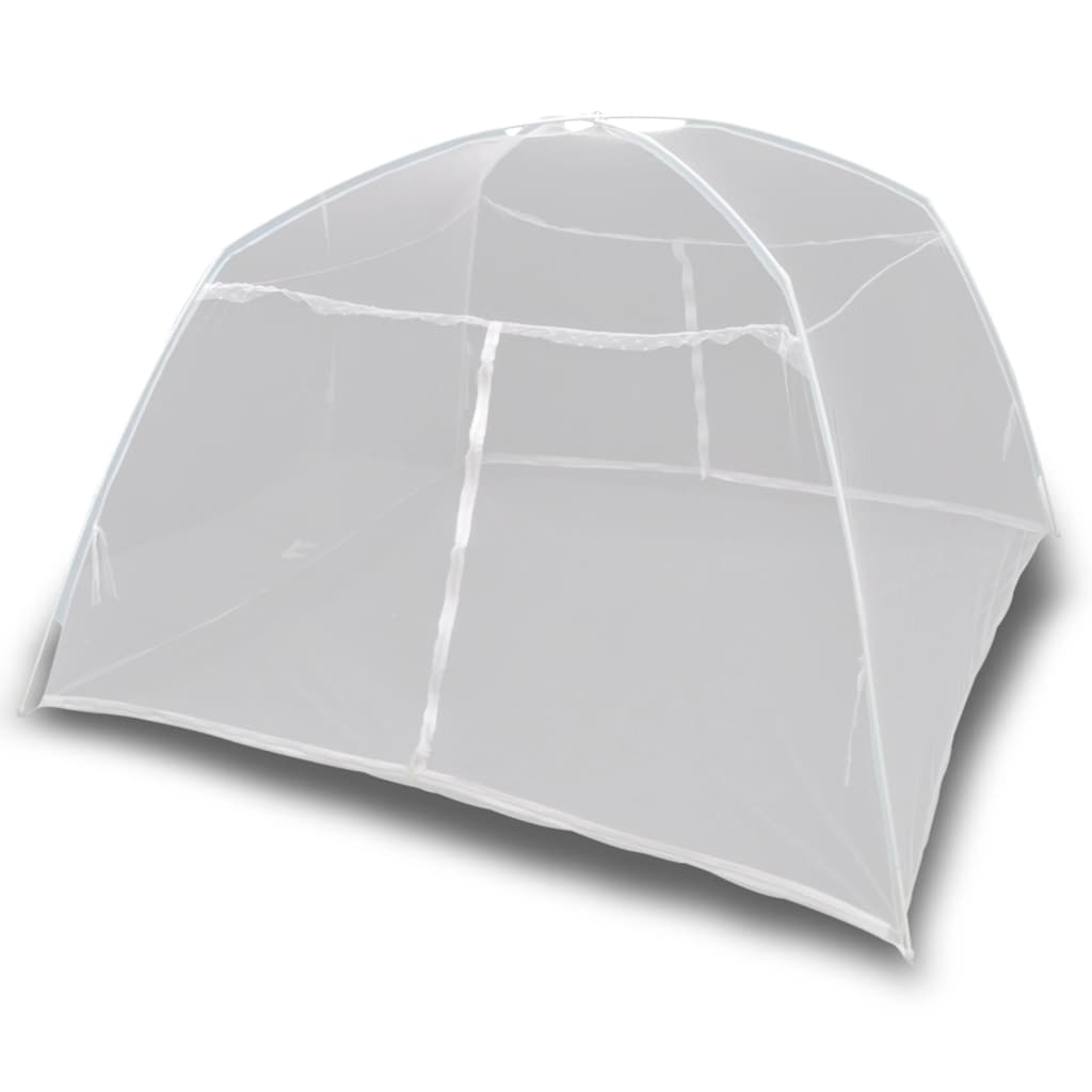 Campingzelt 200×120×130 Cm Fiberglas Weiß