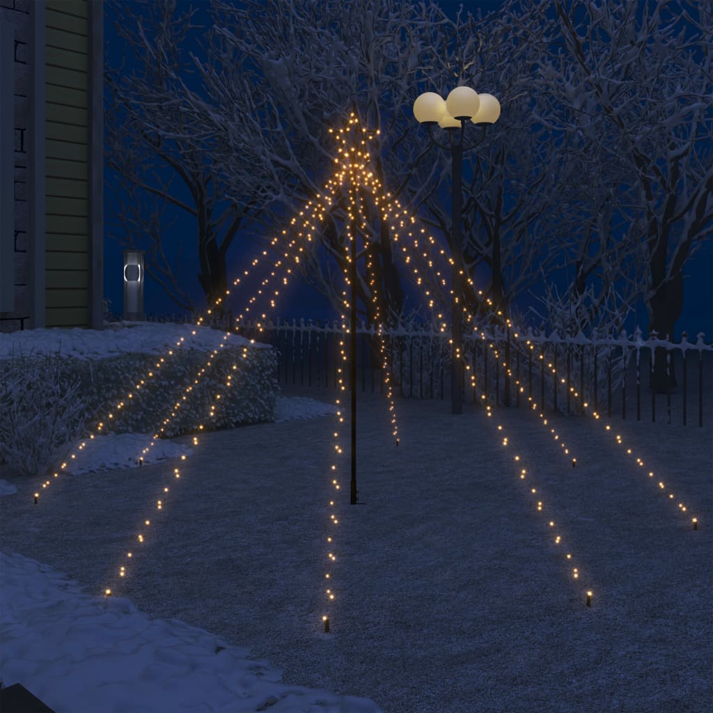 Led-Lichterkette Weihnachtsbaum Indoor Outdoor 400 Leds 2,5 M