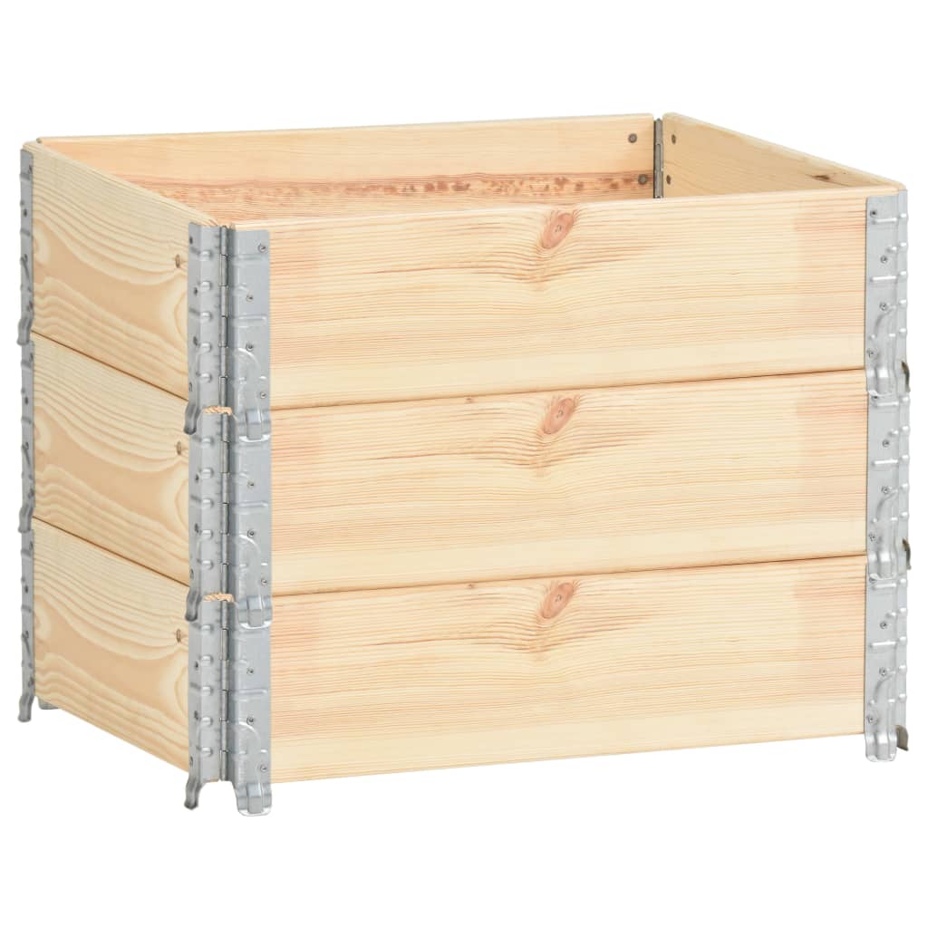 Hochbeete 3 Stk. Kiefer Massivholz