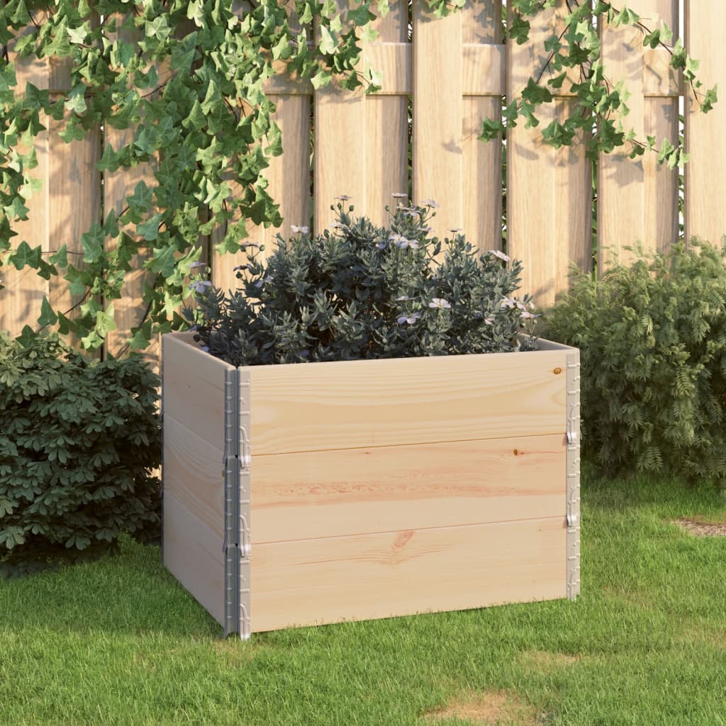 Hochbeete 3 Stk. Kiefer Massivholz