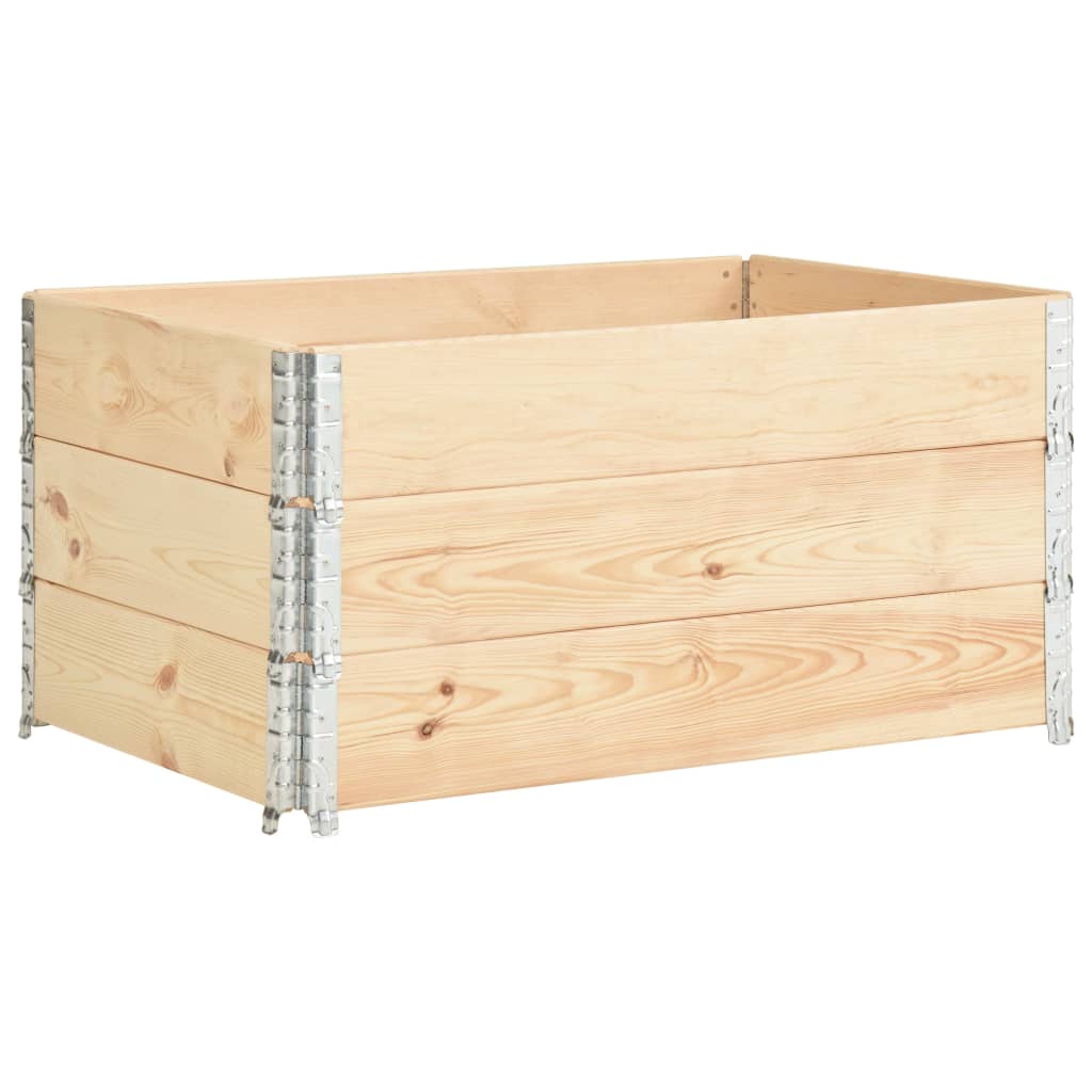 Hochbeete 3 Stk. Kiefer Massivholz