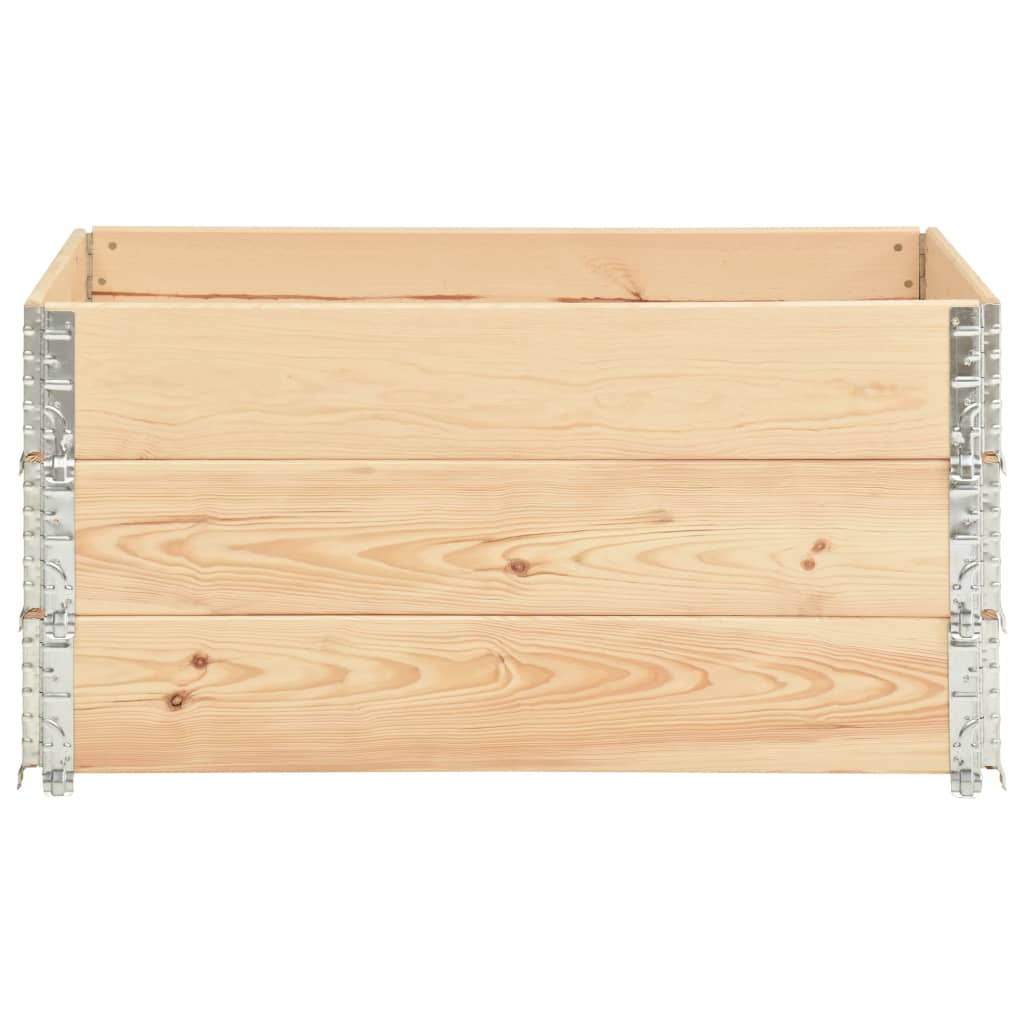 Hochbeete 3 Stk. Kiefer Massivholz