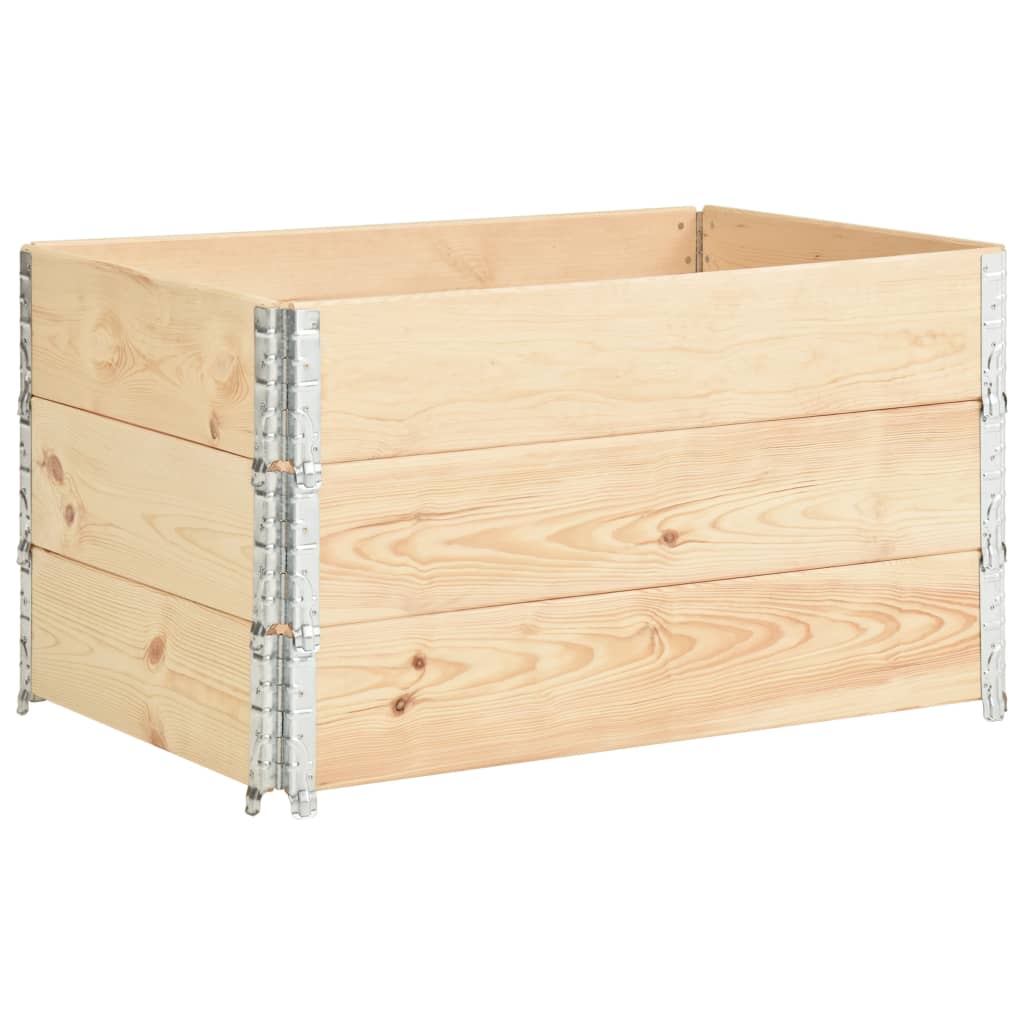Hochbeete 3 Stk. Kiefer Massivholz