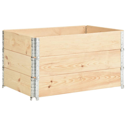 Hochbeete 3 Stk. Kiefer Massivholz