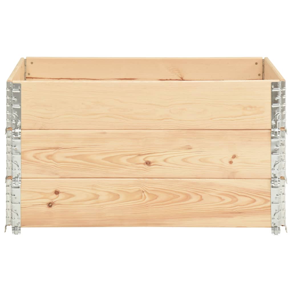 Hochbeete 3 Stk. Kiefer Massivholz