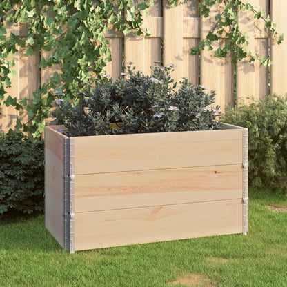 Hochbeete 3 Stk. Kiefer Massivholz