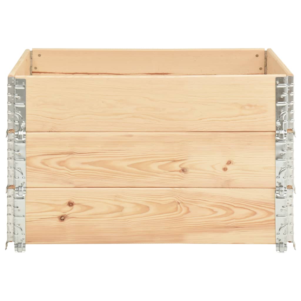 Hochbeete 3 Stk. Kiefer Massivholz