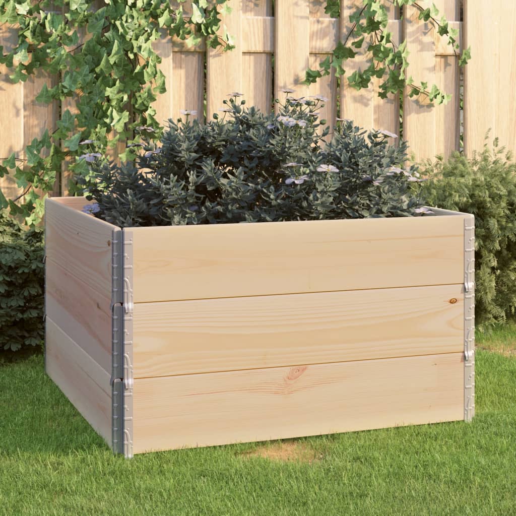 Hochbeete 3 Stk. Kiefer Massivholz