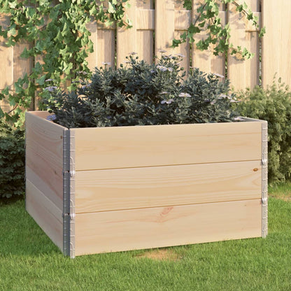 Hochbeete 3 Stk. Kiefer Massivholz