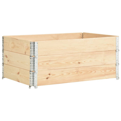 Hochbeete 3 Stk. Kiefer Massivholz