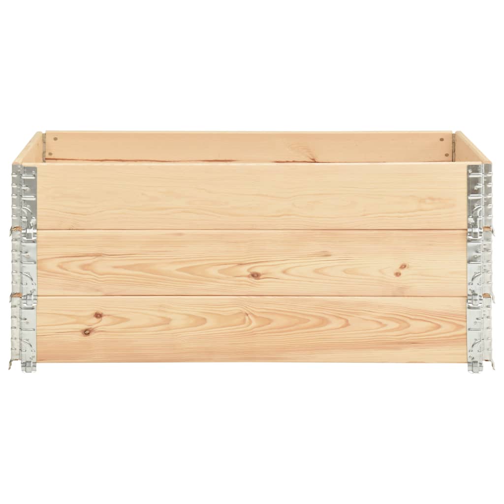 Hochbeete 3 Stk. Kiefer Massivholz