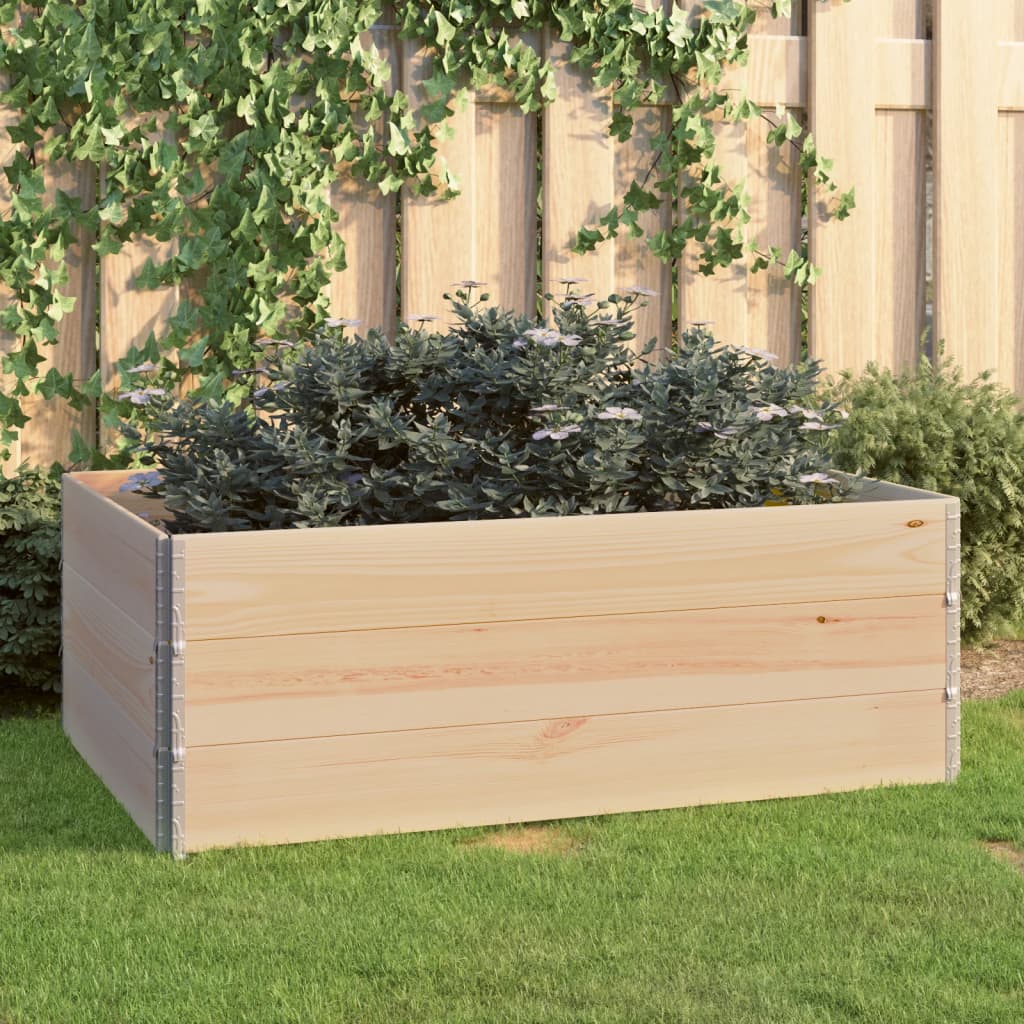 Hochbeete 3 Stk. Kiefer Massivholz