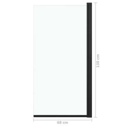 Duschkabine Esg 68X130 Cm Schwarz