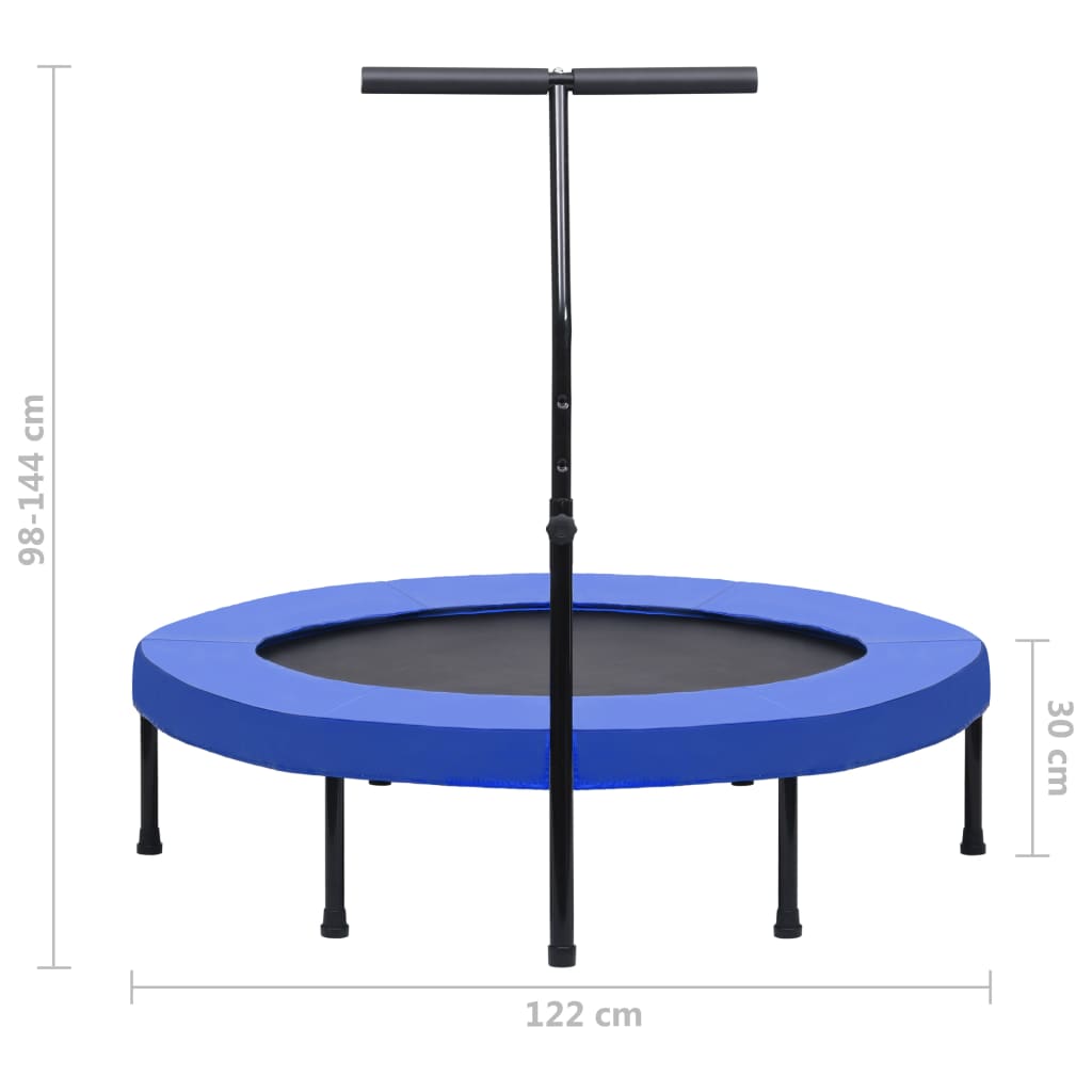 Fitness Trampolin Mit Griff Und Sicherheitspolster