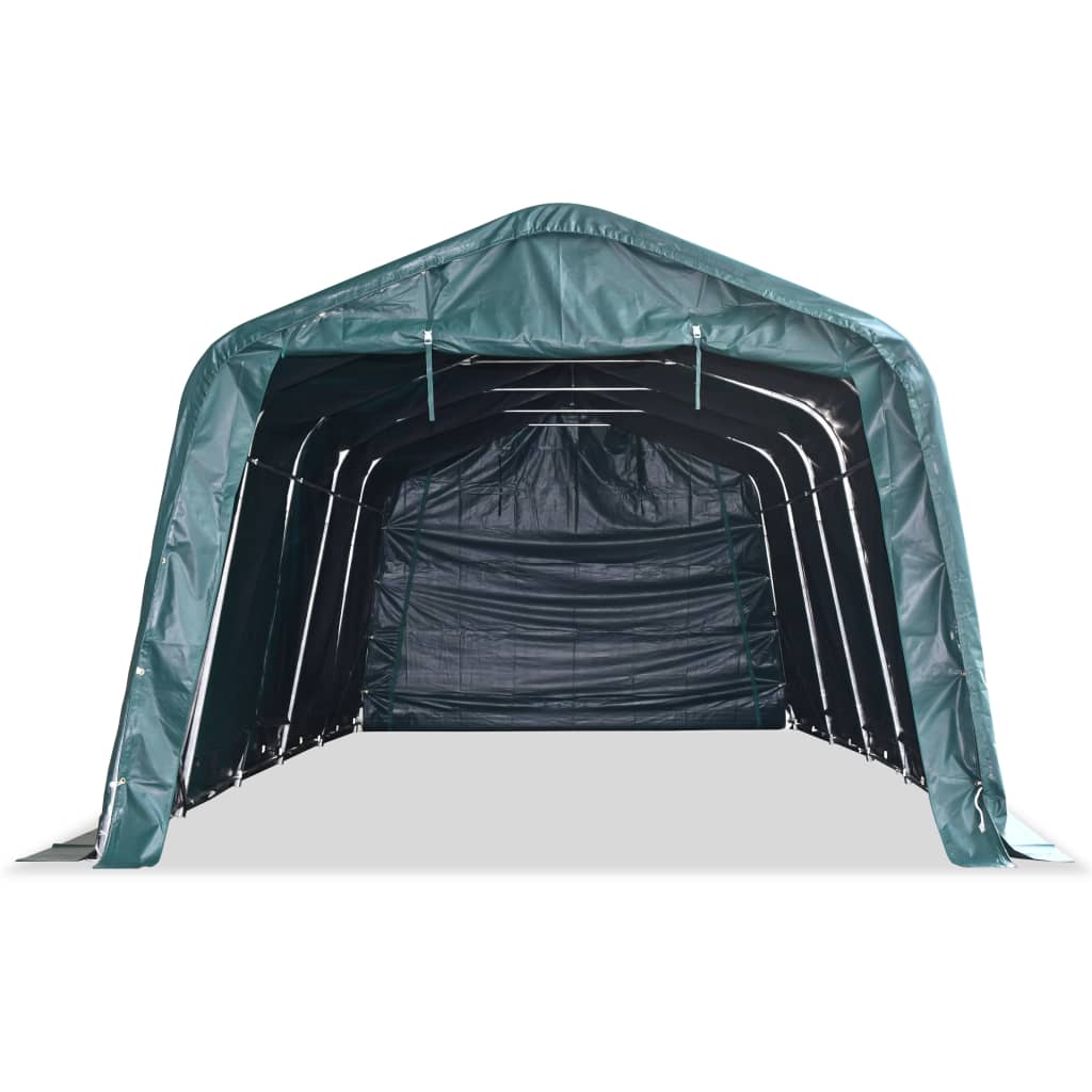 Weidezelt Pvc 550 G/M² 3,3×8 M Dunkelgrün