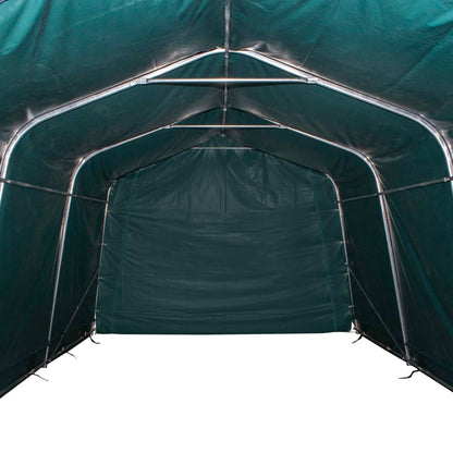 Weidezelt Pvc 550 G/M² 3,3×8 M Dunkelgrün