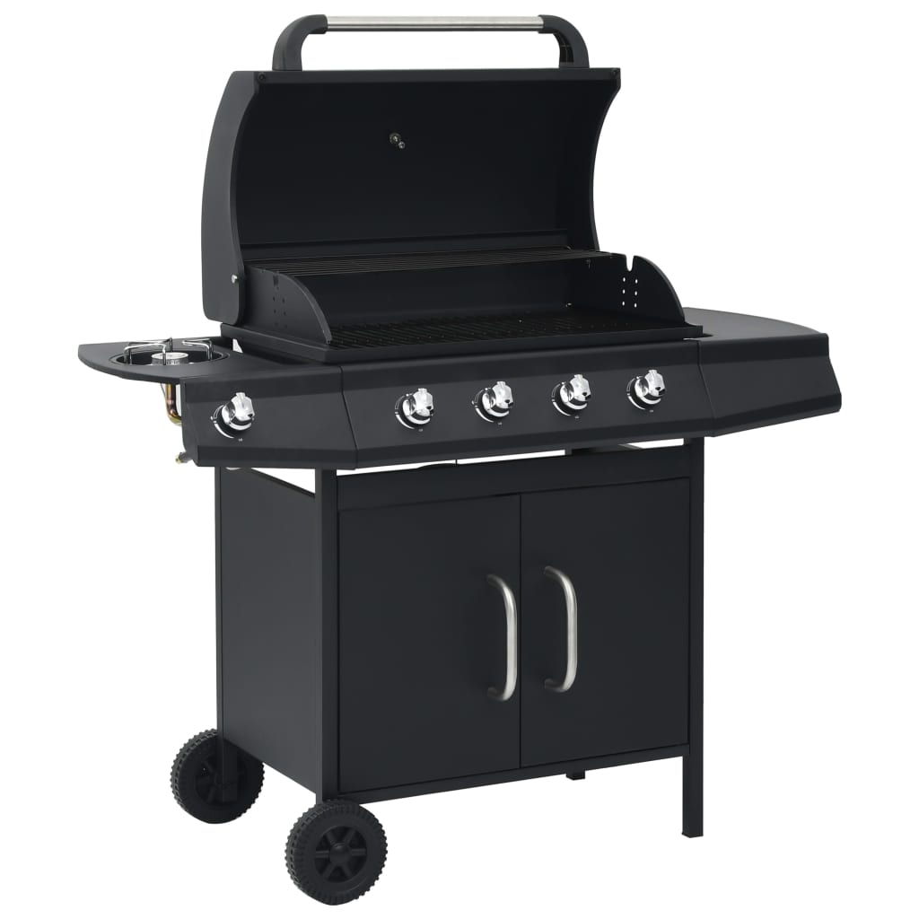 Gasgrill 4+1 Flammen N Stahl & Edelstahl