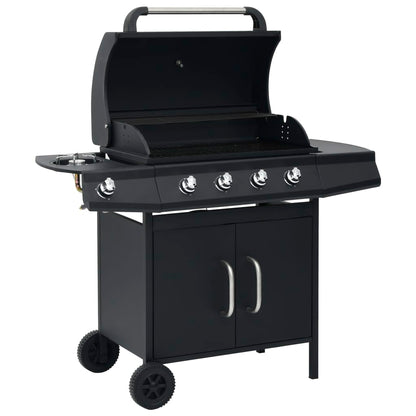 Gasgrill 4+1 Flammen N Stahl & Edelstahl