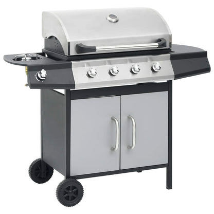 Gasgrill 4+1 Flammen N Stahl & Edelstahl
