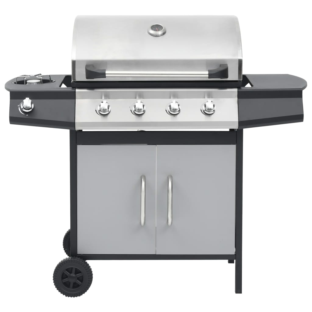 Gasgrill 4+1 Flammen N Stahl & Edelstahl