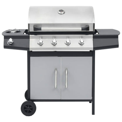 Gasgrill 4+1 Flammen N Stahl & Edelstahl