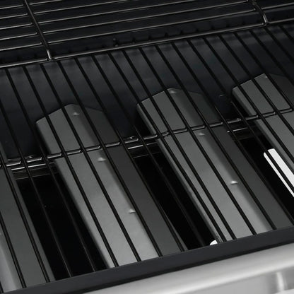 Gasgrill 4+1 Flammen N Stahl & Edelstahl